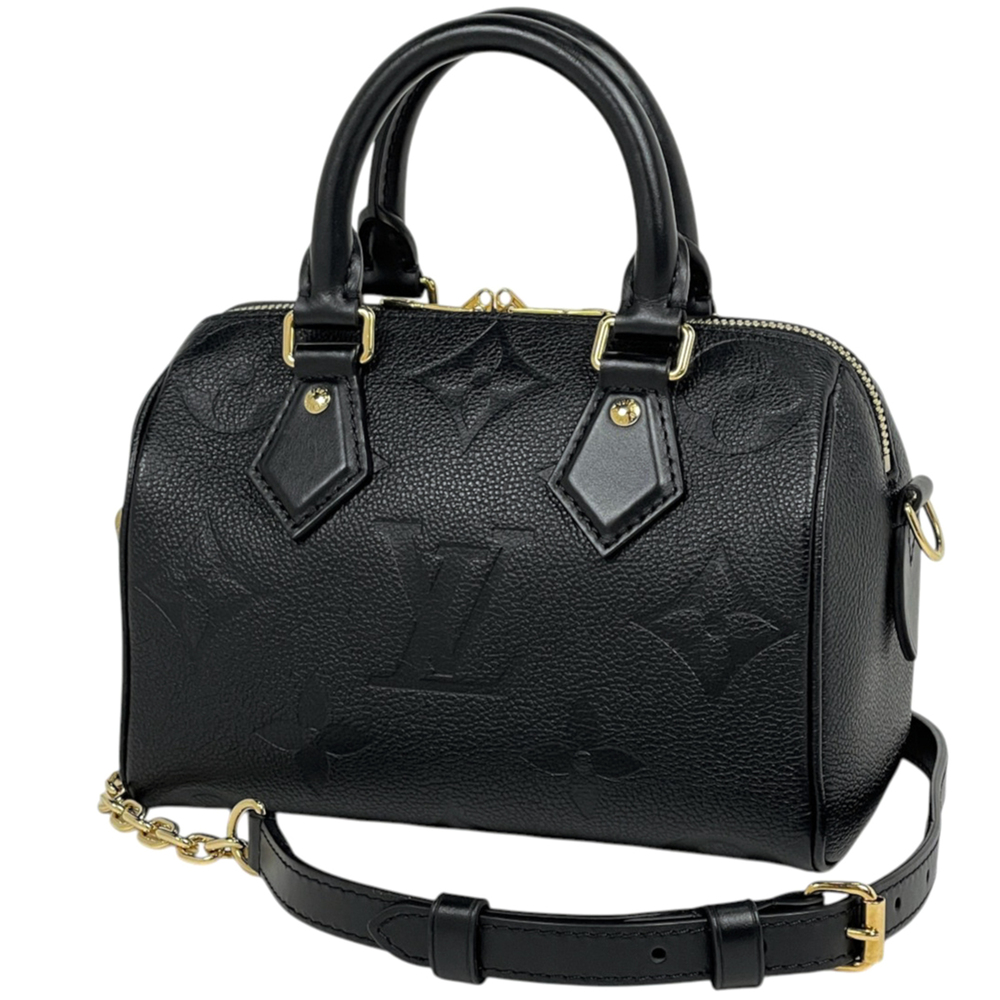 Louis Vuitton Speedy Bandoulière 20 Handbag, 2-way, Monogram Empreinte, Noir ...